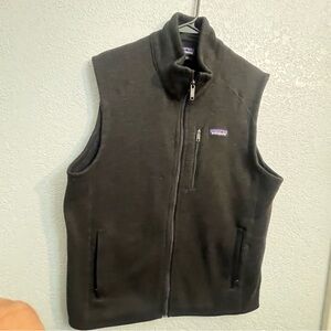 Patagonia Vest Men’s large  Black Outdoor Hiking Gorpcore Fleece Better Sweater